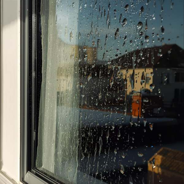 Czyste szyby po myciu z wykorzystaniem produktów THE MOOS